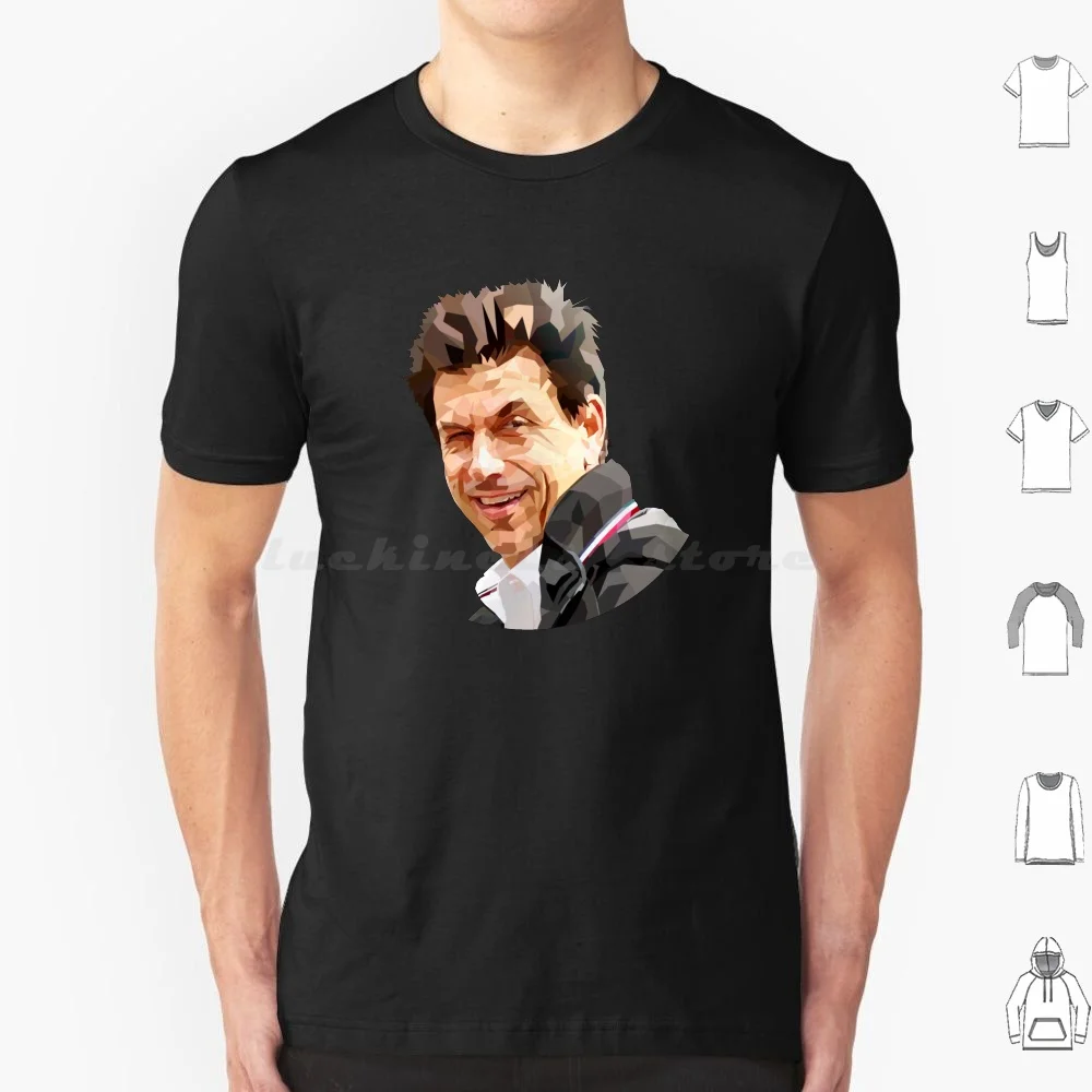 Camiseta Toto Wolff para hombres, mujeres y niños, 6xl, Drive To Survive, Worldengine Low Poly, Low Poly Art Grand Prix