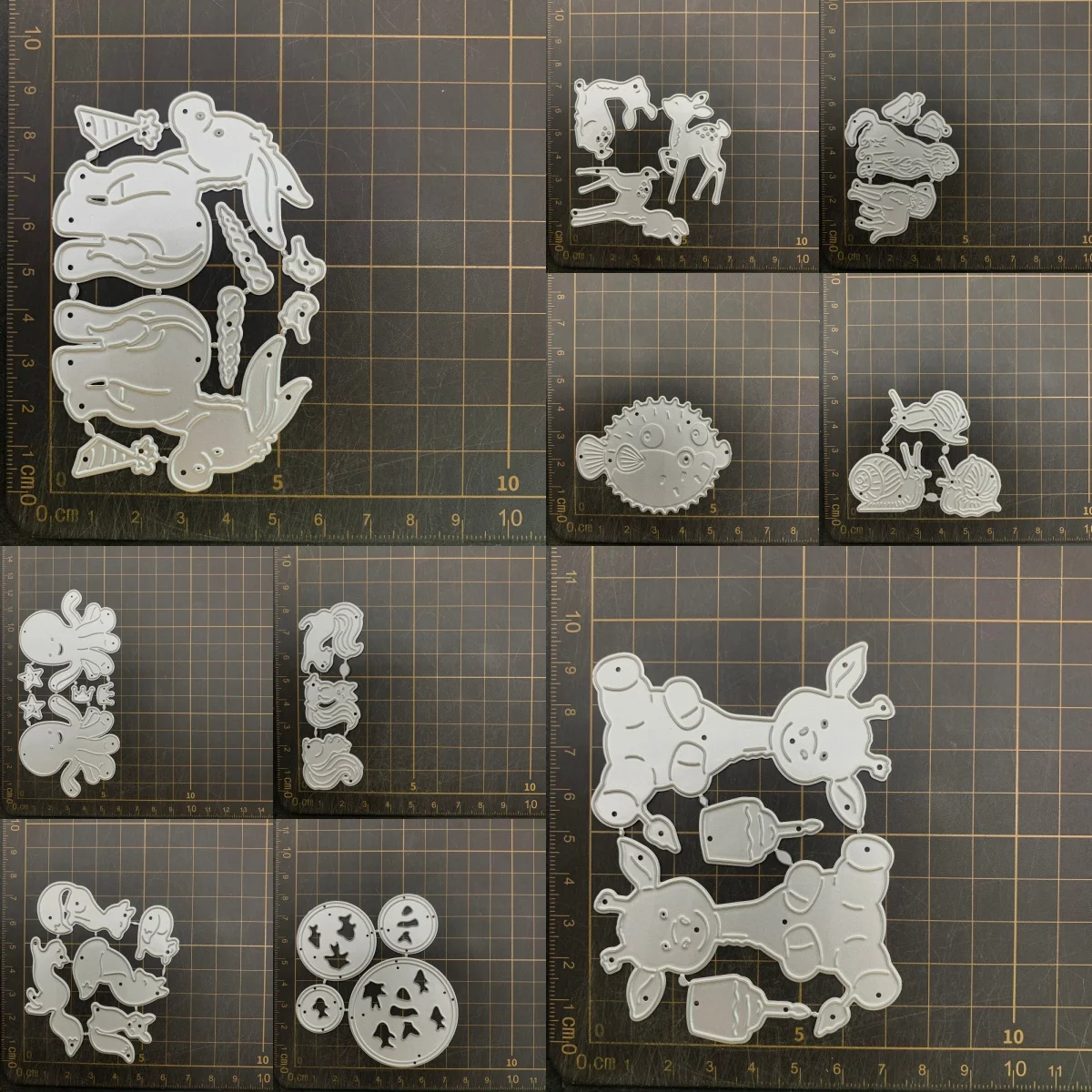 

9 kinds Fox Dog Octopus Metal Cutting Dies Stencils For DIY Scrapbooking Decorative Embossing Handcraft Die CutsTemplate