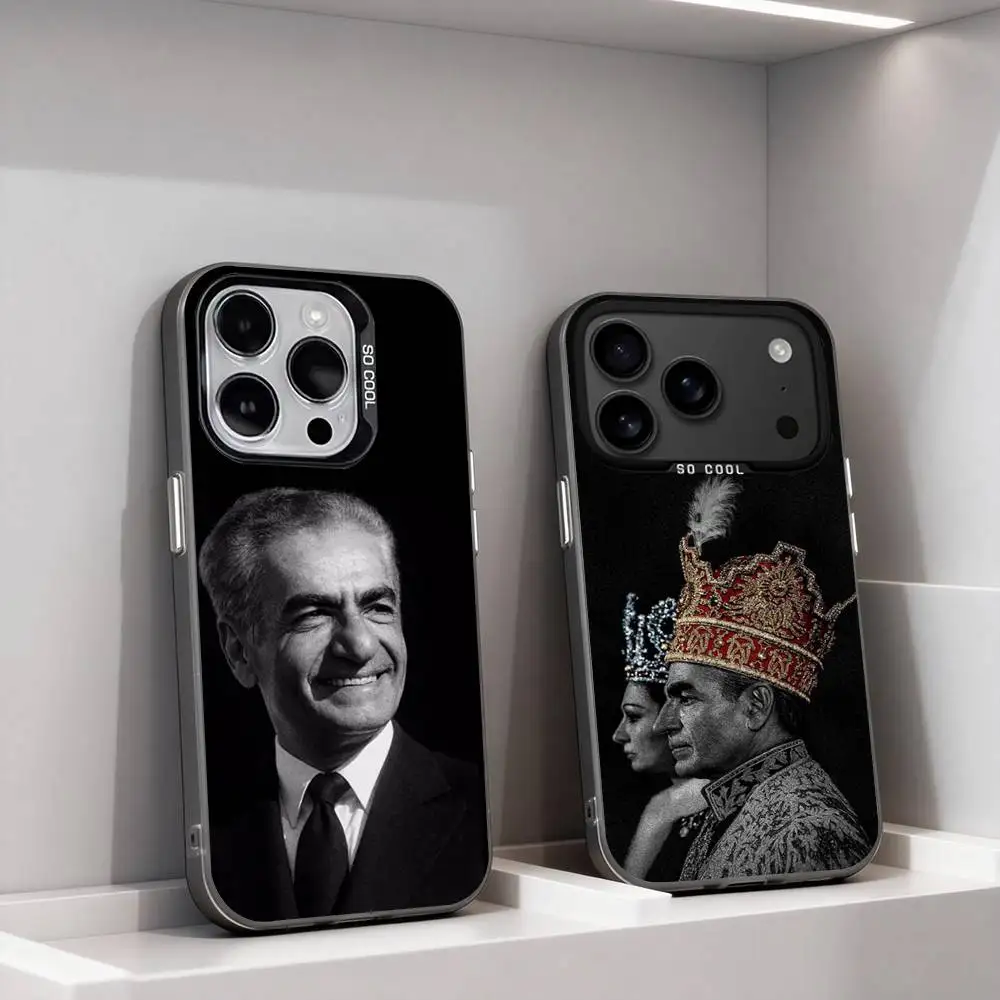 

Mohammad R-Reza Pahlavi Iran Phone Case For iPhone 17,16,15,14,13,12,11,Pro,XS,Max,Plus,Mini,SE4,E IMD Matte Black