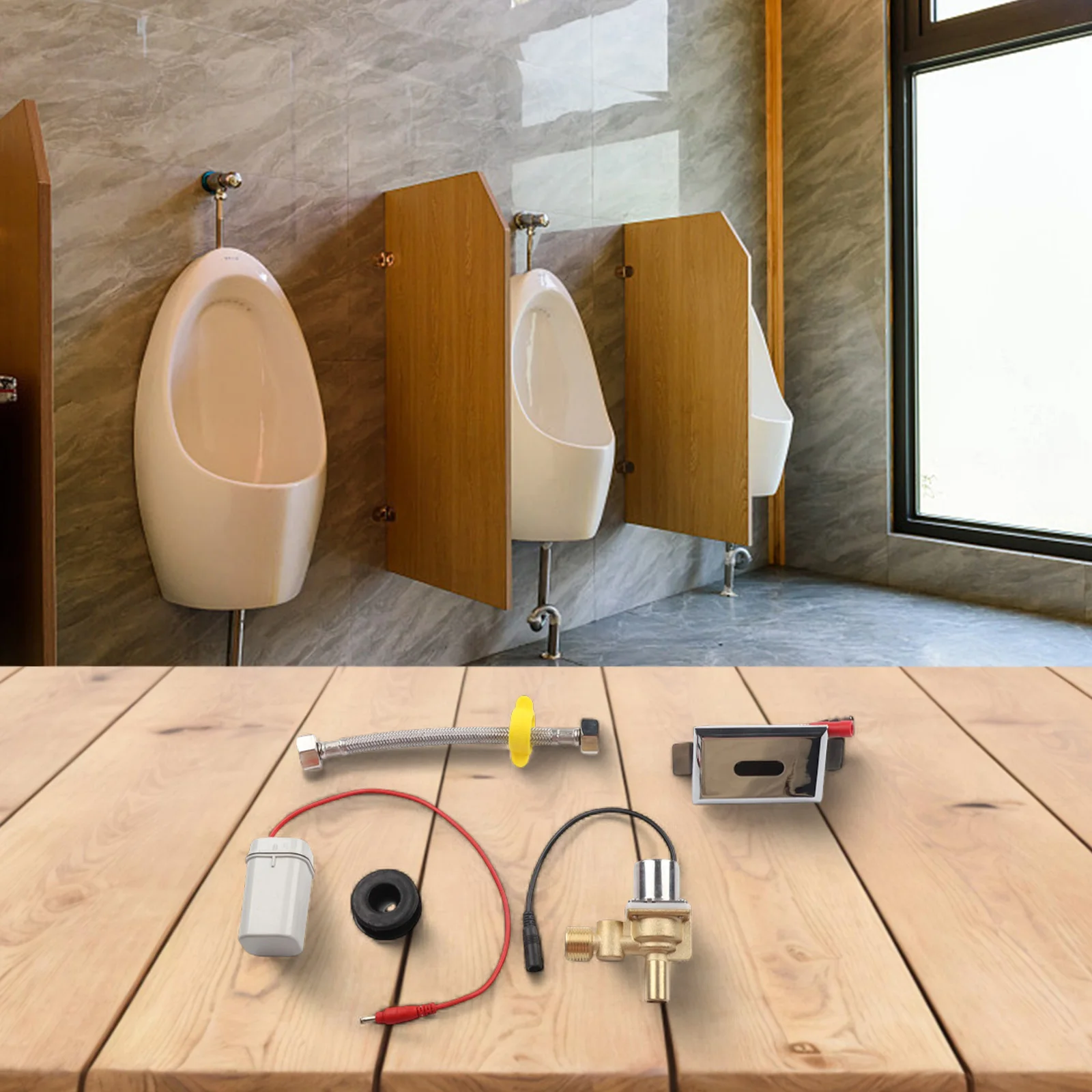 Urinal Sensor Fully Automatic Infrared Sensor Urinal Toilet Flush Solenoid Valve Automatic Distance Adjustment Urinal Sensor Acc