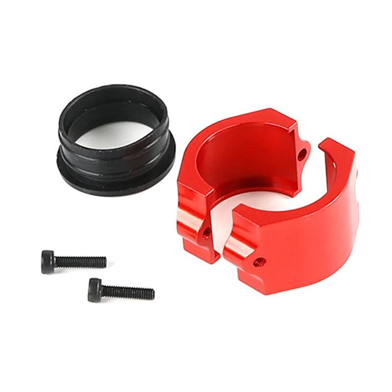 CNC Metal Resonance Tube Clamp Kit for 1/5 Hpi Rofun Baha Rovan King Motor Baja 5B 5T 5Sc Rc Car Racing Toys Parts,Red