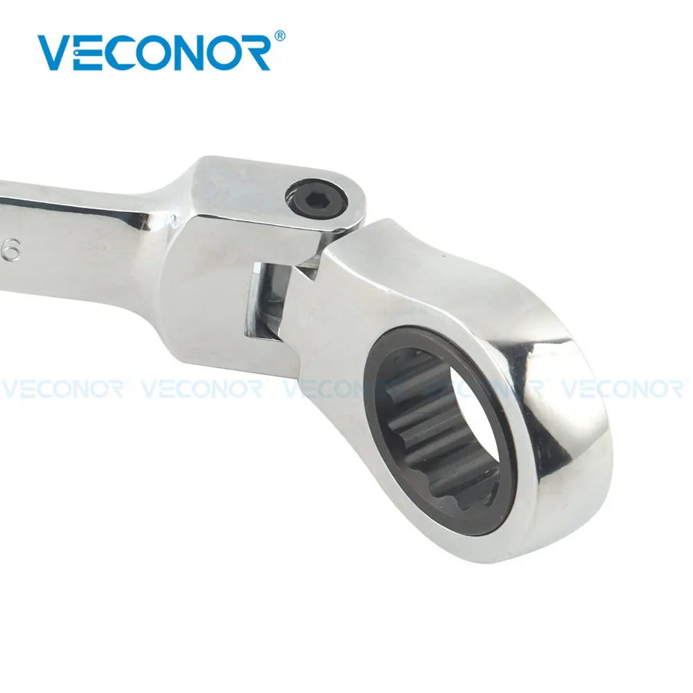 1pc 13/16 Inch Imperial Size Ratchet Wrench Spanner Flexible Head Mirror Finish Universal Hand Tool