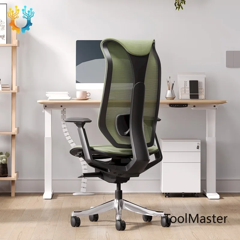 [2026]Luxury Manager Chair Mesh Swivel Revolving Ergonomic Lumbar Office Chair Chaises De Bureau Pink Office Chair