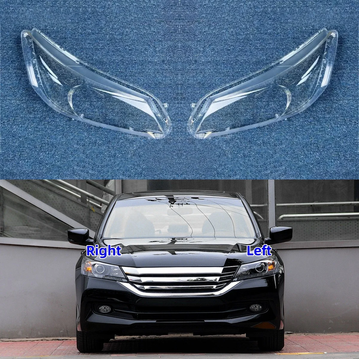 

Для Honda Accord 9-го поколения 2014 2015 аксессуары автомобильный прозрачный материал ПК крышка передней лампы