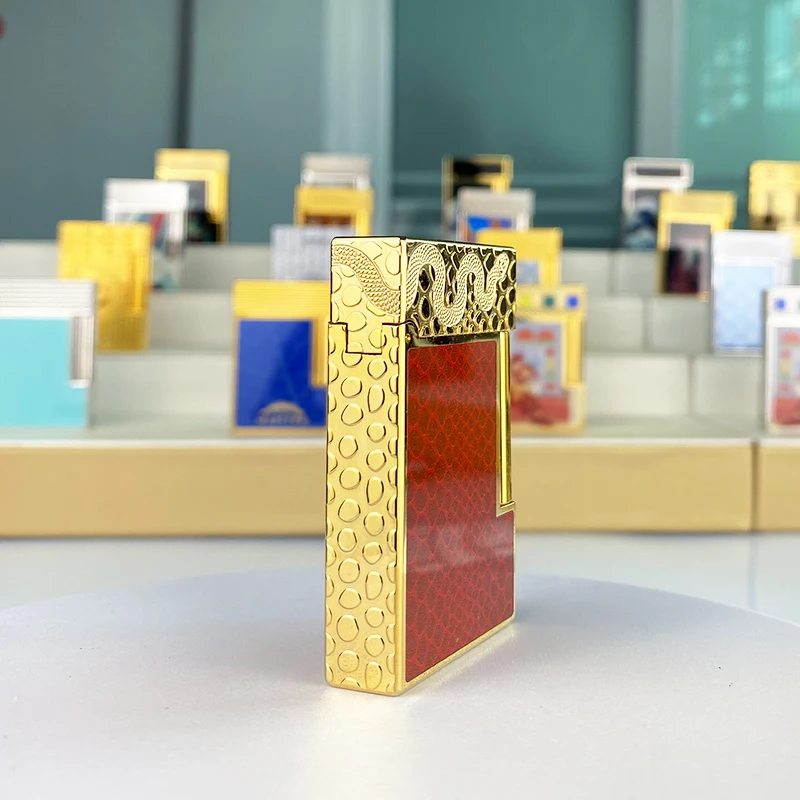 

Роскошная бутановая зажигалка с эффектом памяти, одинарная и двойная пламя, плоский тон, натуральная краска для курильщика L2, серия 19028