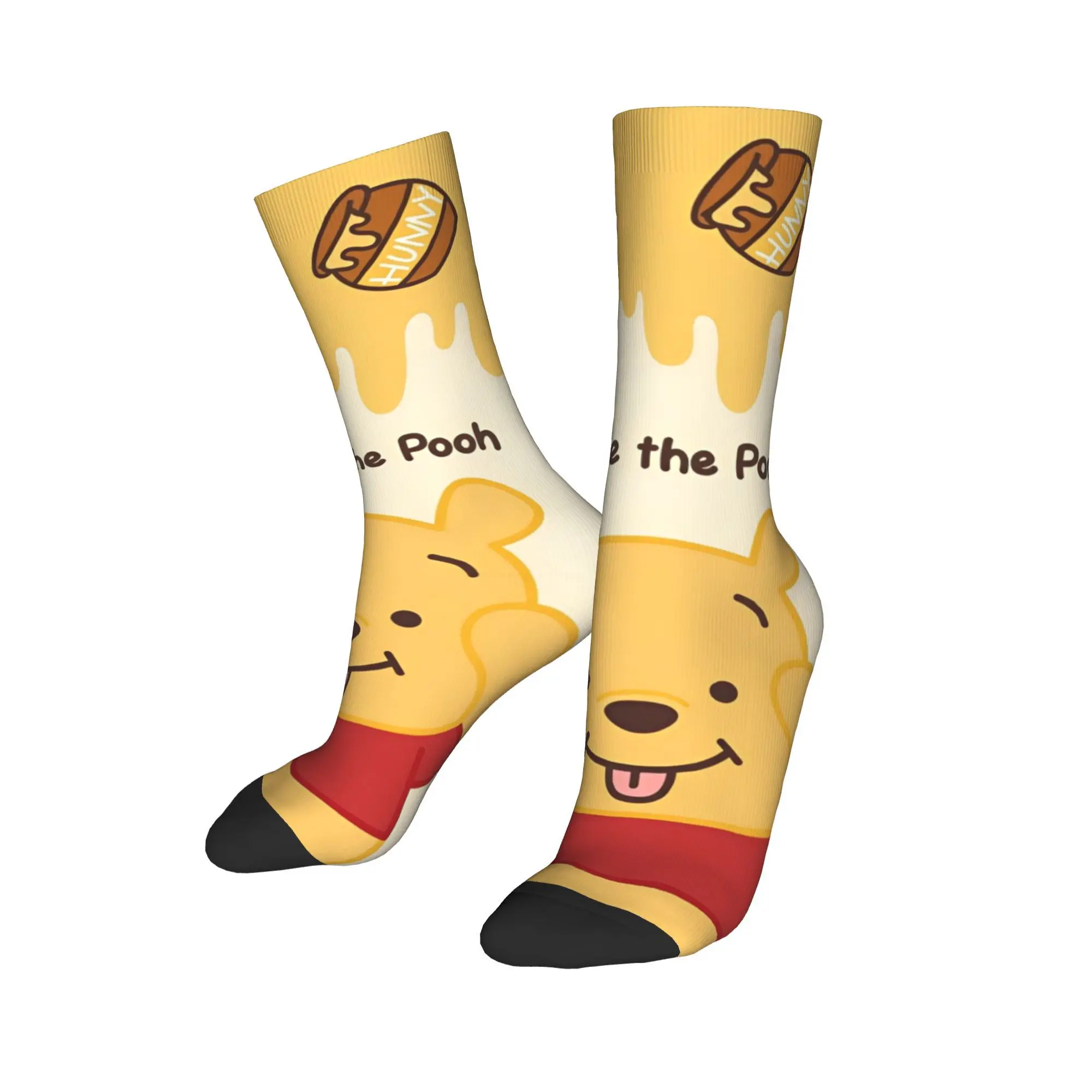 Men Women Kawaii Winnie the Pooh  Socks Breathable Fashion  Socks Wonderful Gifts