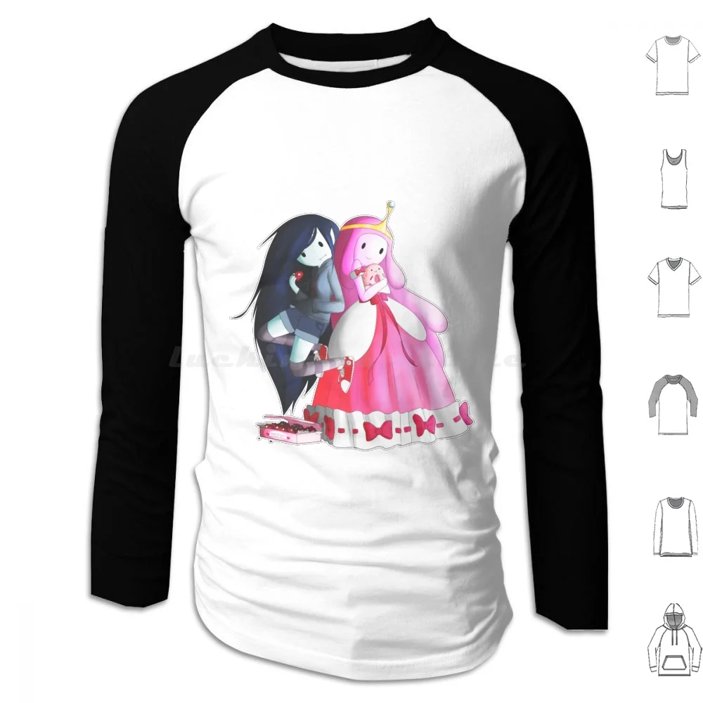 Bubbline Hoodies Long Sleeve Bubbline The Vampire Queen Princess Bubblegum And Bubblegum Bubblegum X Adventure Time