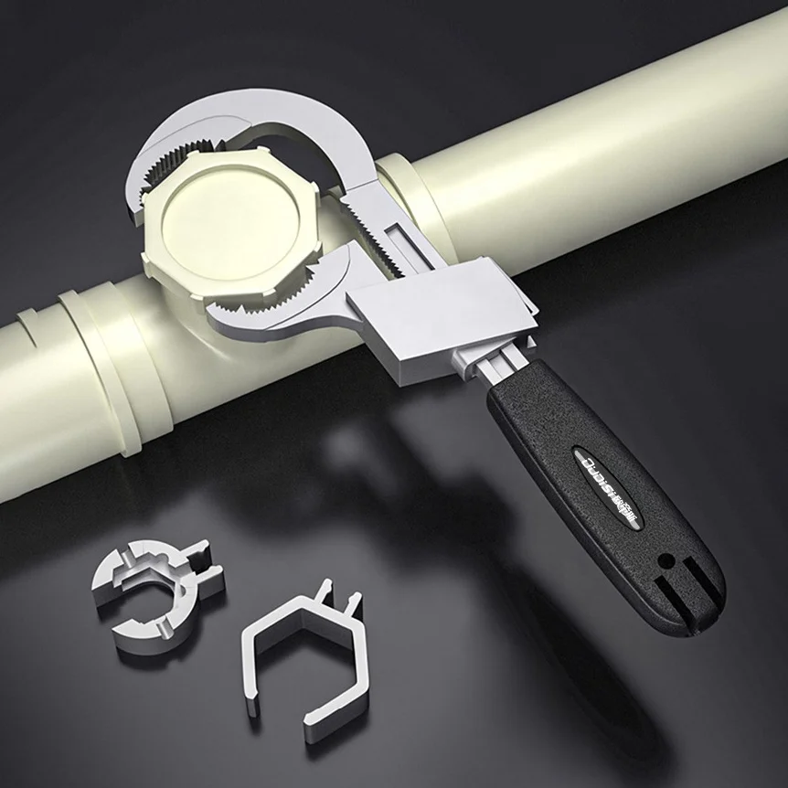 

Многофункциональный инструмент для ремонта сантехники, универсальный гаечный ключ, регулируемый ключ для труб раковины в ванной комнате