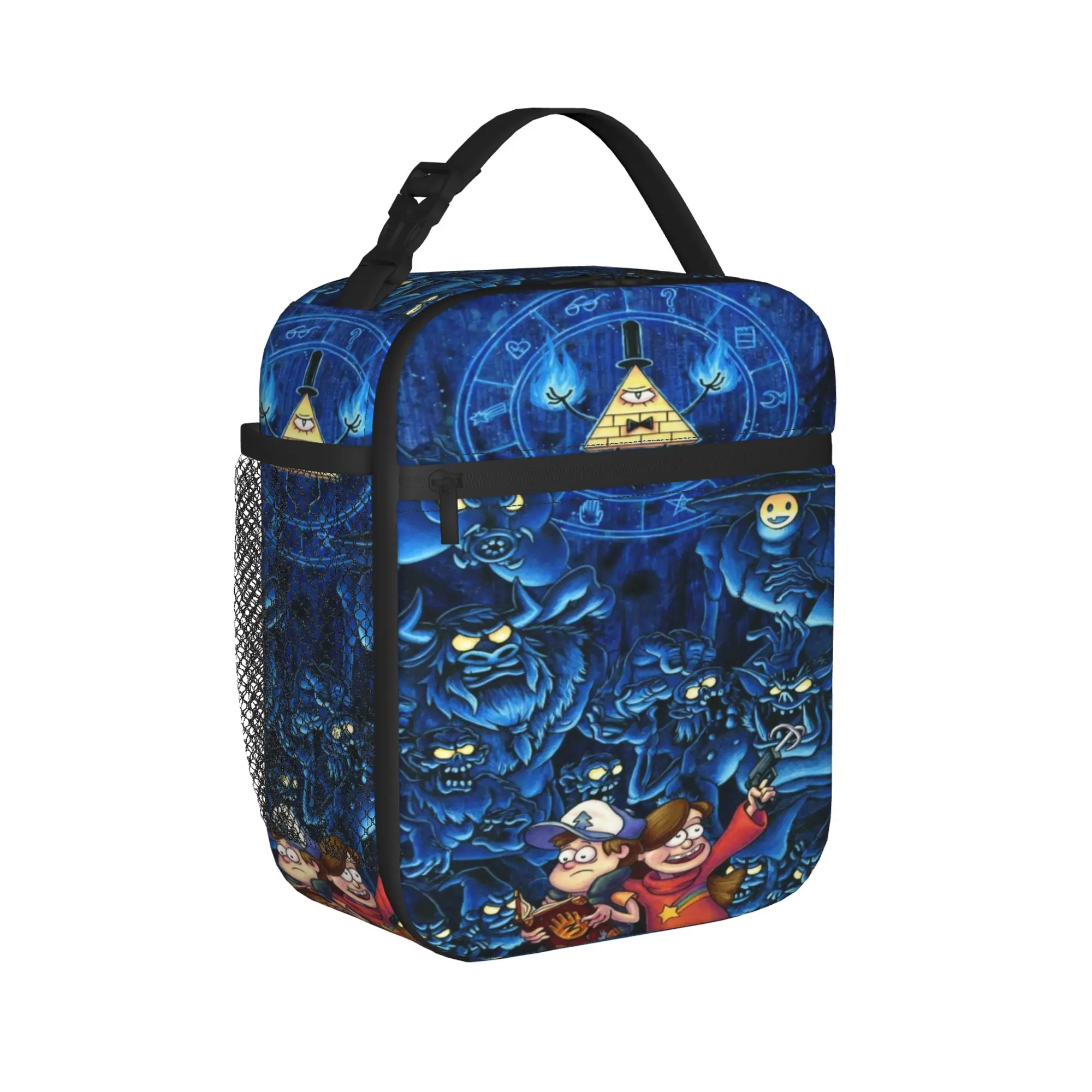 Gravitys Falls Insulated Lunch Bags for Men Women  Food Container Bags Portable Cooler Thermal Lunch Box For Travel