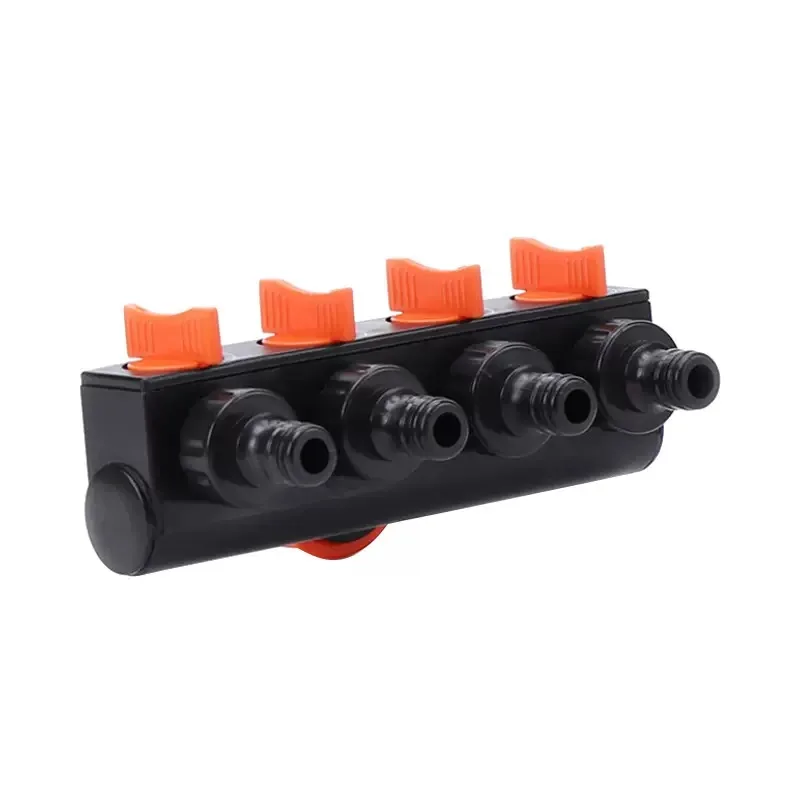 Garden Hose Pipe Splitter 4-Way Faucet Diverter Tap Hose Connector Splitter Four Independent Switches For Home Lawn Irrigation
