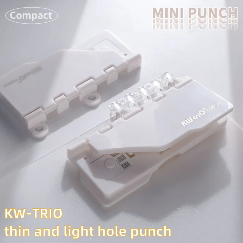 KW-trio Compact 5 Hole Punch Machine Manual 26 Hole Loose Leaf Notebook Paper Hole Puncher Stationery Office School Supplies
