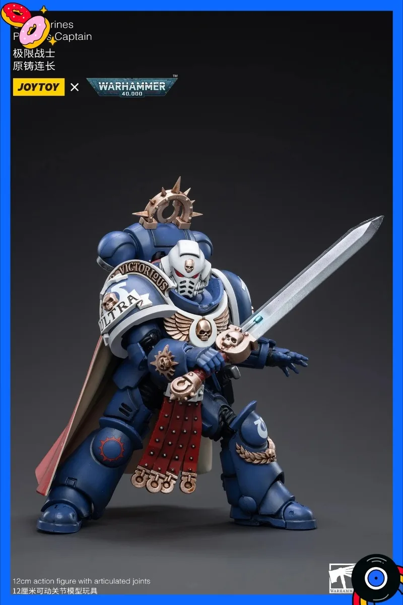 

В наличии: Фигурка JOYTOY 1/18, 40K Primaris Captain, переиздание, коллекционная модель в стиле аниме, военная модель.