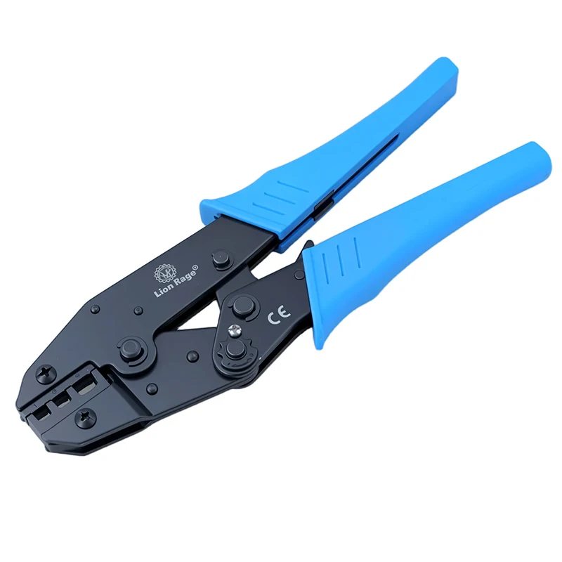 HS-103 Nippel-Crimpzange mit Anschlüssen – 1,0–6,0 mm2 Kit, 2025, neues CE-Ratschen-Werkzeugset für die Automobilelektrik – Detail 3