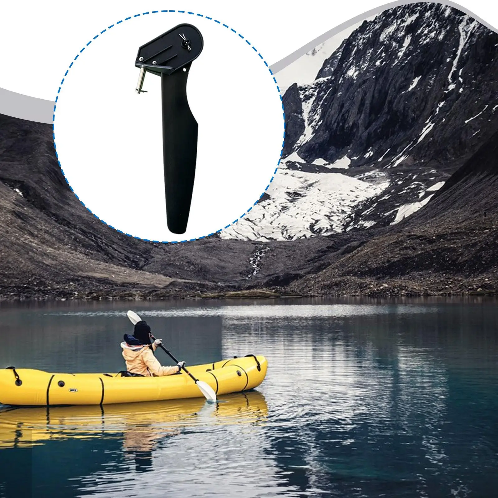 

Руль для рыболовного каноэ/лодки, легкий сменный руль для каяка, для рыболовной лодки