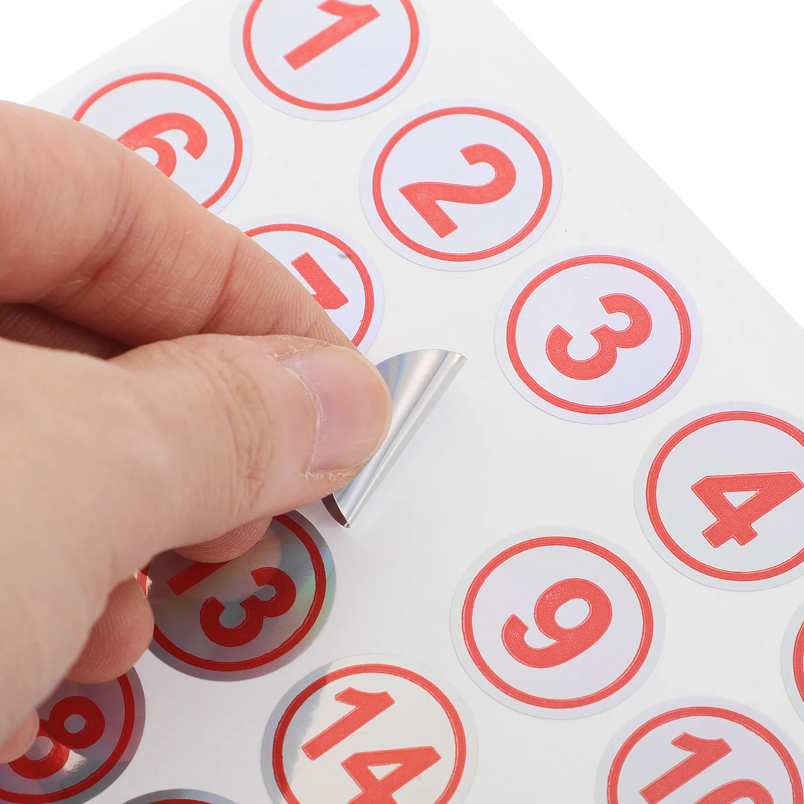 Self-Adhesive Waterproof Number Stickers 1-25 Tear-Resistant Decals for Bottle Cup Organization Labeling Home Gym