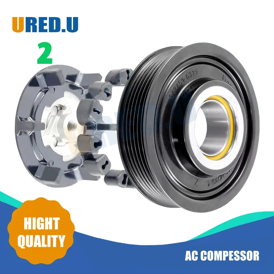 

95512601112 A/C Air Conditioning Compressor Clutch Pulley 7SEU17C For PORSCHE CAYENNE 955 PANAMERA 970 3.0 AUDI Q7 VW TOUAREG