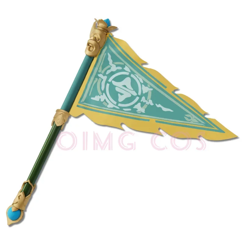 HuoHuo Cosplay Honkai Star Rail Cos Prop Suit Weapon Wooden Flag of Command