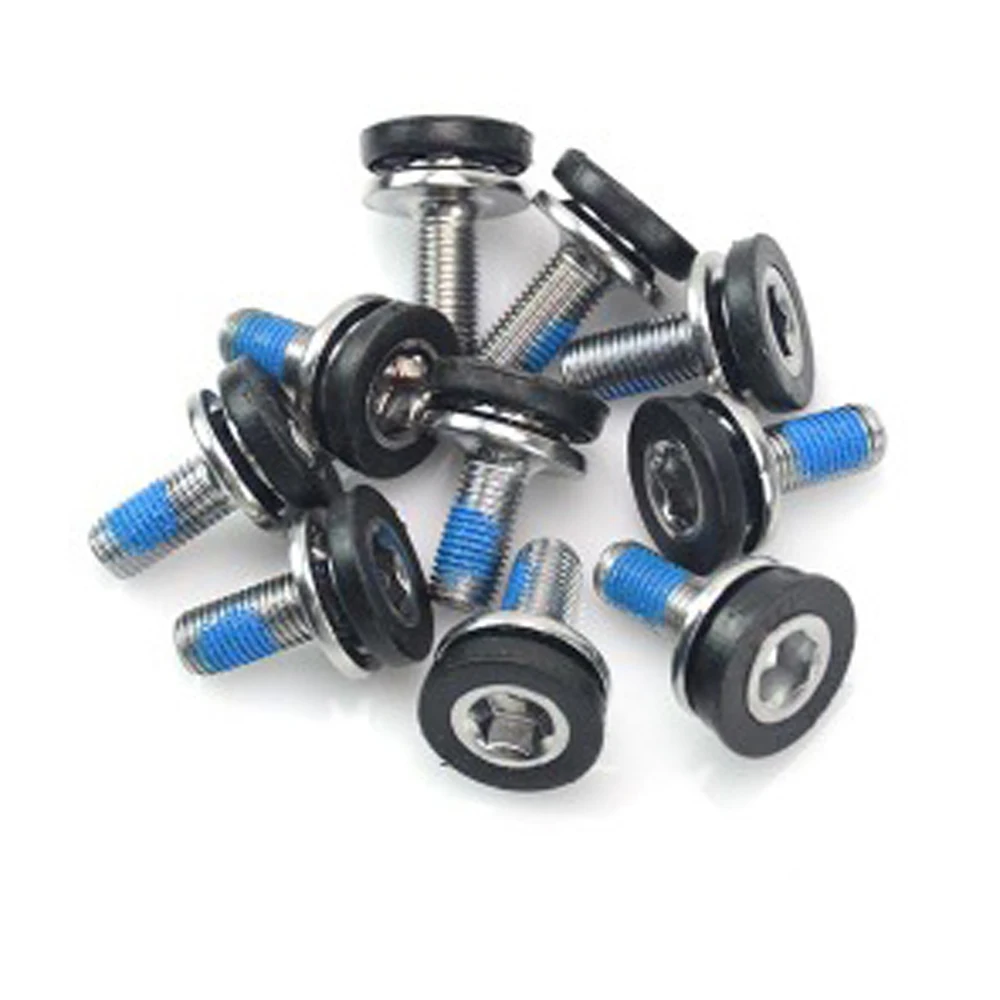 Screw Hexagon Crankset Nuts Mountain Bike M8 Screw Crank Arm Bolts Bike M8 Screw Bottom Bracket Screw Hexagon Bottom Nuts