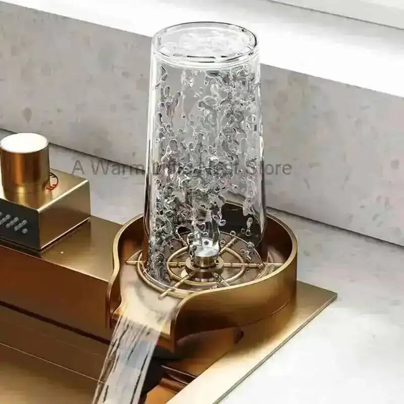 Personalized Sinks Gold for Beige Modern Hotel Thickened Metal Smart Kitchen Sink Minimalist Kitchen Sinks with Basket for Home