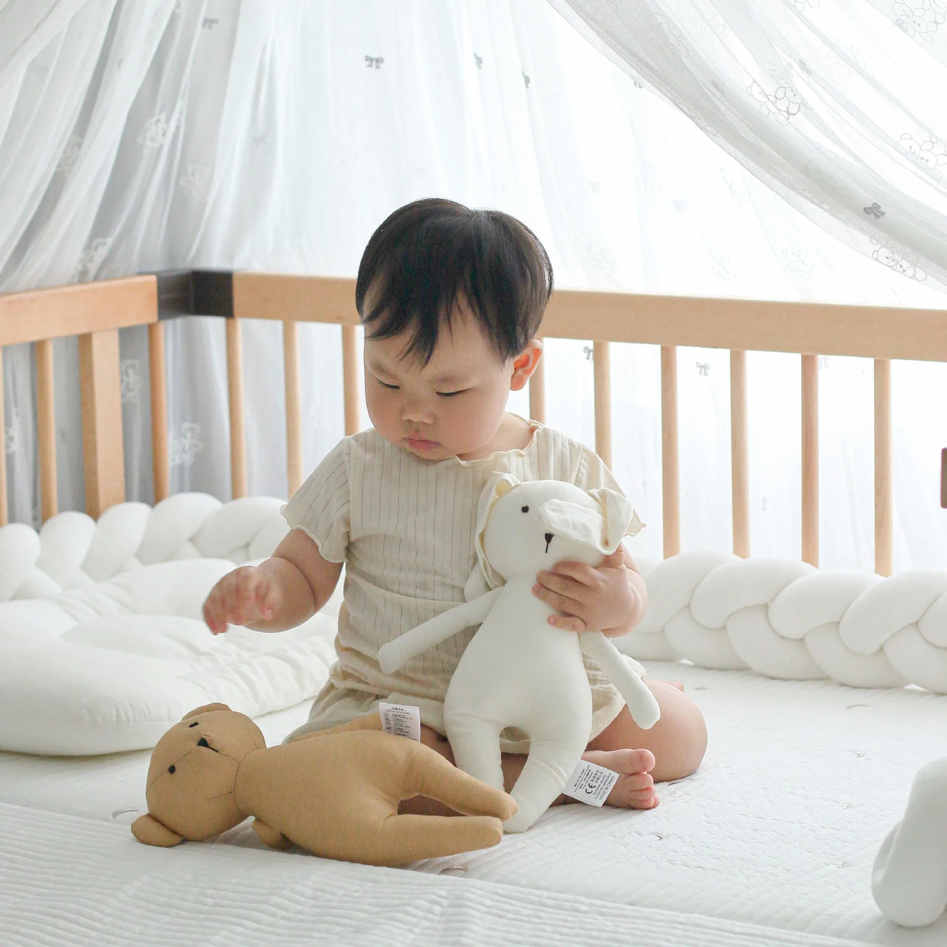 귀여운 토끼 곰 인형 장난감, 유아 아기 편안한 인형, 어린이 생일 선물, 30cm