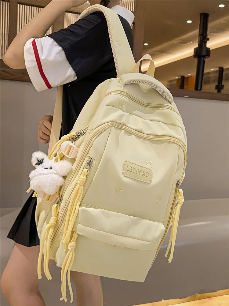 

Large Capaci Floral Print Bapa for Girls Middle School High School Students Elementary School Double oulder Bag Bapa