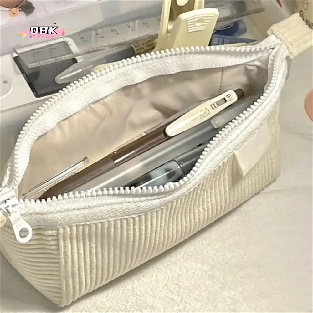

Dreamship Series Pencil Cases Large Capacity Corduroy Pen Bags Zipper Pouch Makeup Pouch Stationery Storage Bag Students