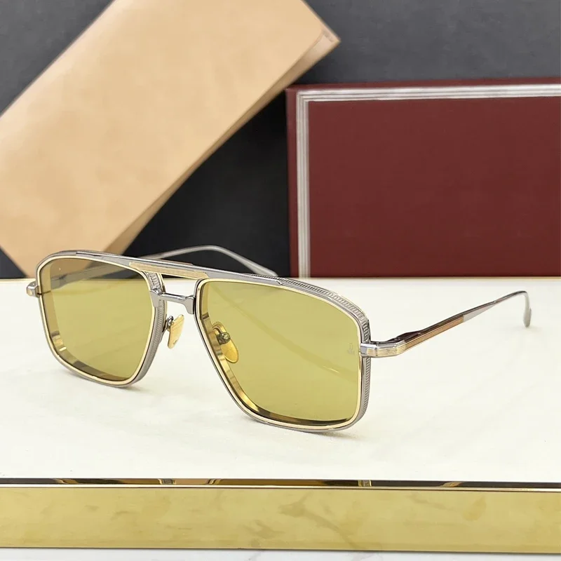 New JMM EARL Fashion Sunglasses Handmade Quality Rectangular Designer Brand Classic Alloy Glasses Outdoor