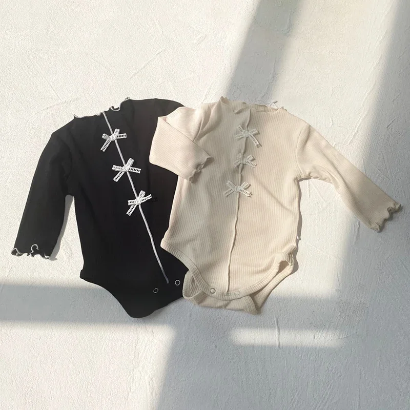 

2025 New Autumn Toddler Baby Girl Romper Infant Baby Girls Jumpsuit Korean Style Climbing Suit 0-24M Children Clothes