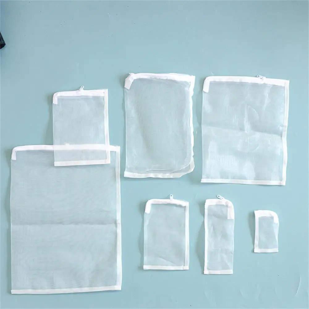 5Pcs 100 Mesh Nylon Dense Hole Filter Net Bag Mesh Bag Acquarium Pond For Bio Ball Carbon Media Aquarium Fish Tank Isolation Bag view 2