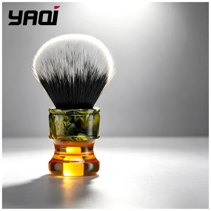 High Quality Yaqi 2026 Sagrada Familia 24MM Men Resin Handle Synthetic Fibre Wet Shave Brushes Black White Tuxedo