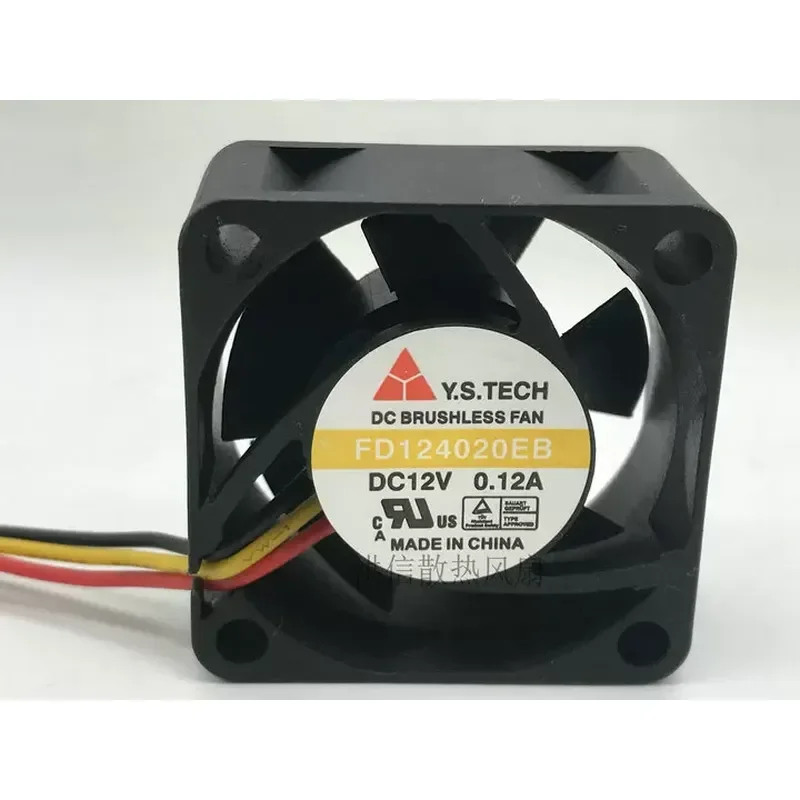 Original Wonsan 4020 FD124020EB DC12V 0.12A Super Durable Double Ball 4CM Cooling Fan for Electronics