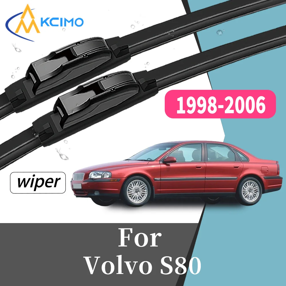 

2Pcs High Performance Front Windscreen Wiper Blades For Volvo S80 1998-2006 Long Lifespan Windshield Replacement Kit