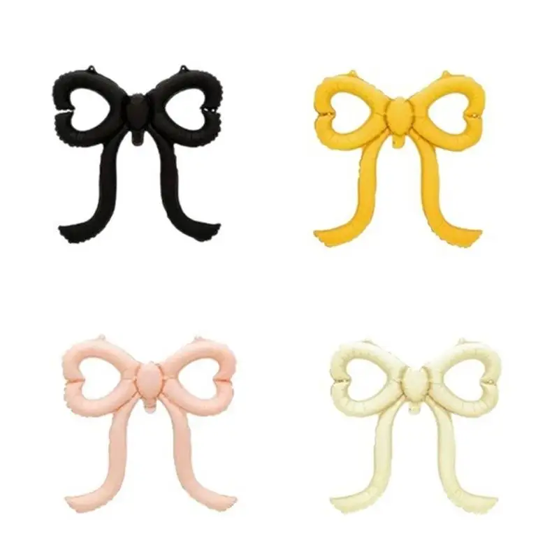 

G6KF Cut Out Bowknot Balloon Decoration For Birthdays Showers Lasting Event Ornament Aluminum Foil