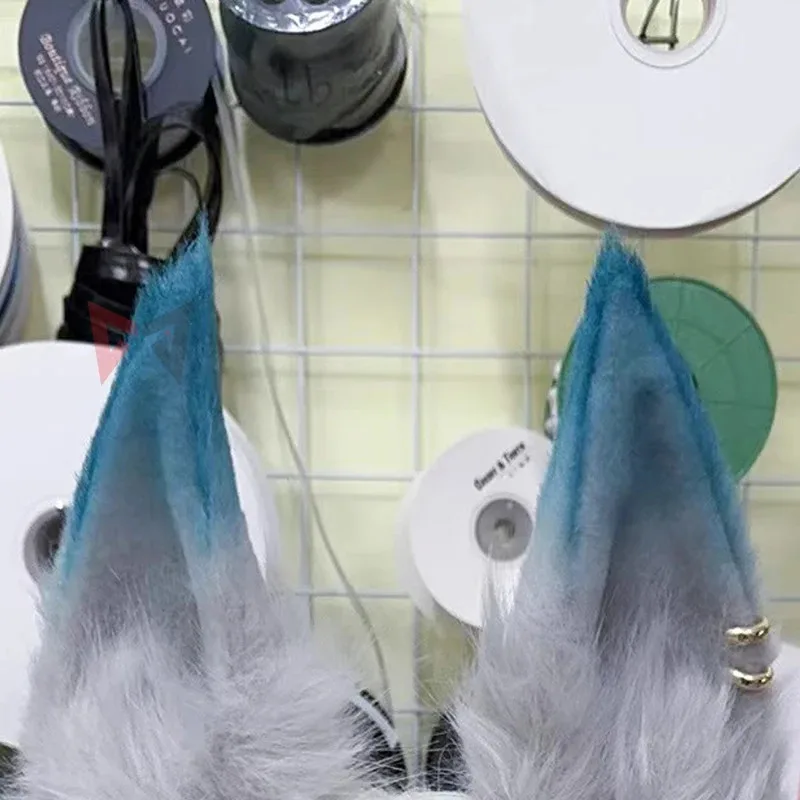 Honkai Baru: Hiasan Kepala Lingkaran Rambut Telinga Rubah Cosplay Star Rail Feixiao untuk Pesta Permainan Buatan Tangan Dibuat Sesuai Pesanan