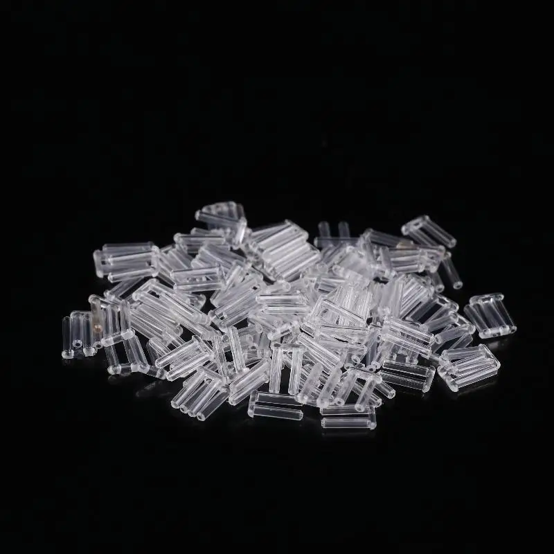 100pcs Rimless Glasses Rubber Plug Bushings Repair Pins Double Lock Eyewear Replacement Accessories