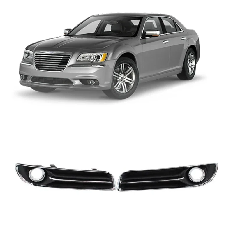 

New-For 2011-2014 Chrysler 300 Front Left & Right Side Fog Light Lamp Bezel 68127947AB & 68127946AB