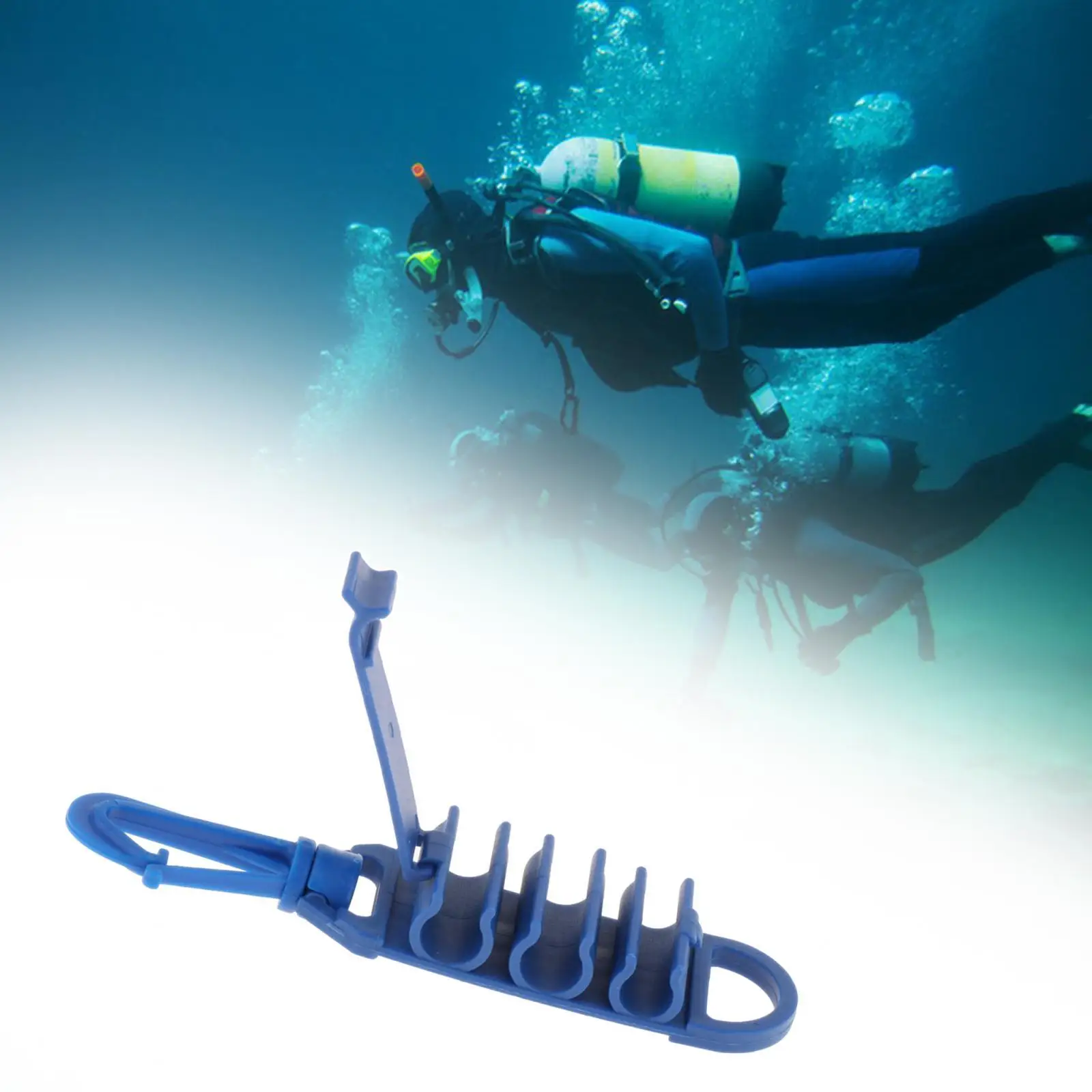 BCD Hose Clip Triple BCD Dive Hose Holder for Snorkeling Underwater Supplies