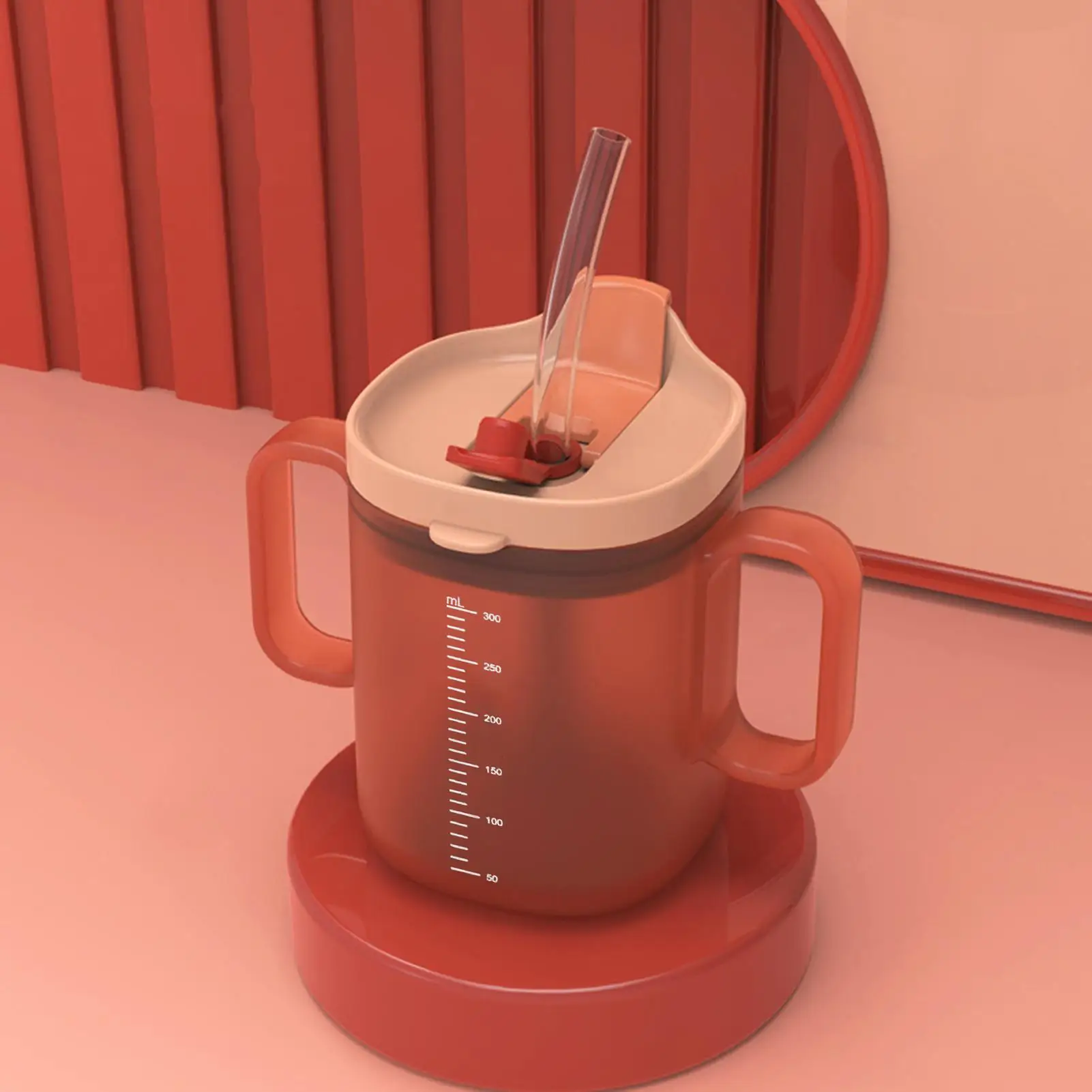 Elderly Care Water Cup With Lid And Straw 300ml Anti-choking Elderly Water Feeding Cup For Elderly Patients Individuals