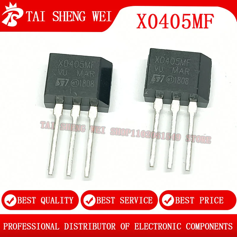 

10 шт. X0405MF TO-202 X0405 0405MF TO-202-3 scr 4,0 Amp 600 вольт новый оригинальный