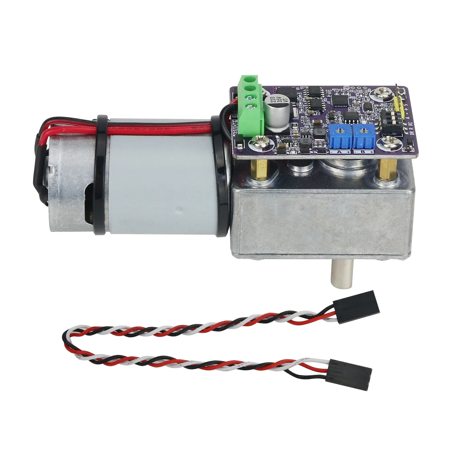 ASME-SQB Worm Gear Servo 360 Degree Magnetic Encoder Servo For Robot Arm Valve Control