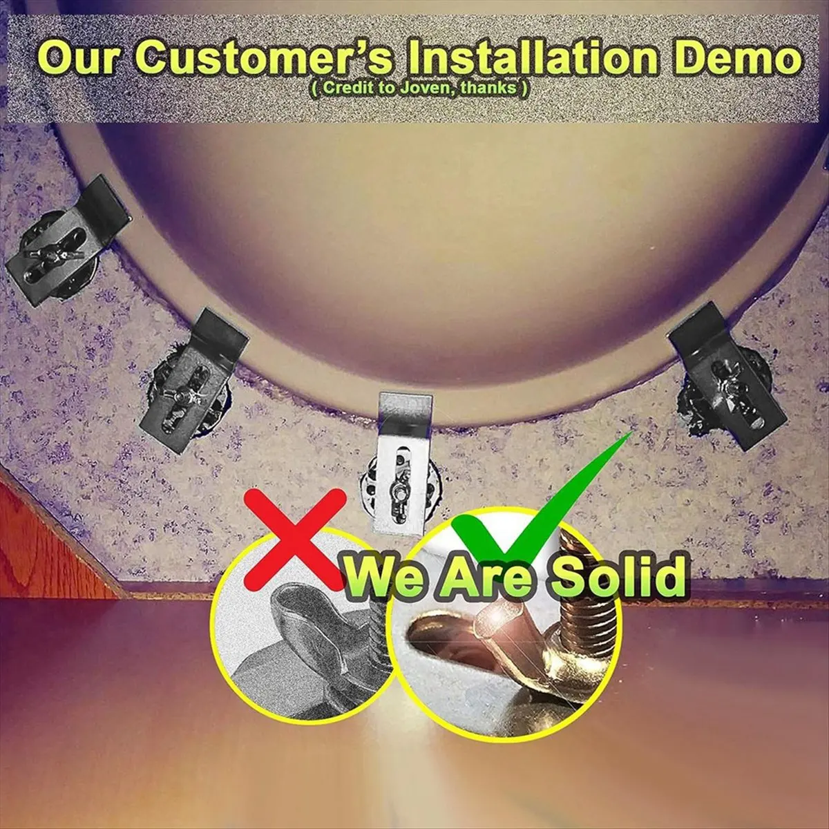 10 قطعة مشابك بالوعة، دعامات حوض سفلية، مشابك دعم حوض المطبخ والحمام والسيراميك المقاوم للصدأ #1