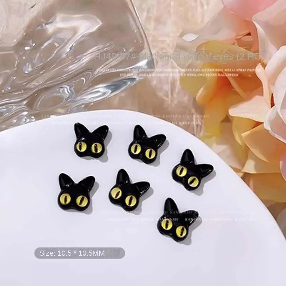 2 Stks/set Manicure Ornamenten Halloween Nagel Decoraties Halloween Nagel Charmes Gemengde Kleur Halloween Nagel Accessoires