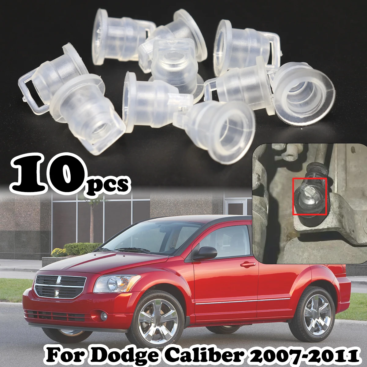 

10pcs Gear Shift Cable Bushing For Dodge Caliber 2007 2008 2009 2010 2011 Automatic Gearbox Line Rubber Sleeve Car Accessories