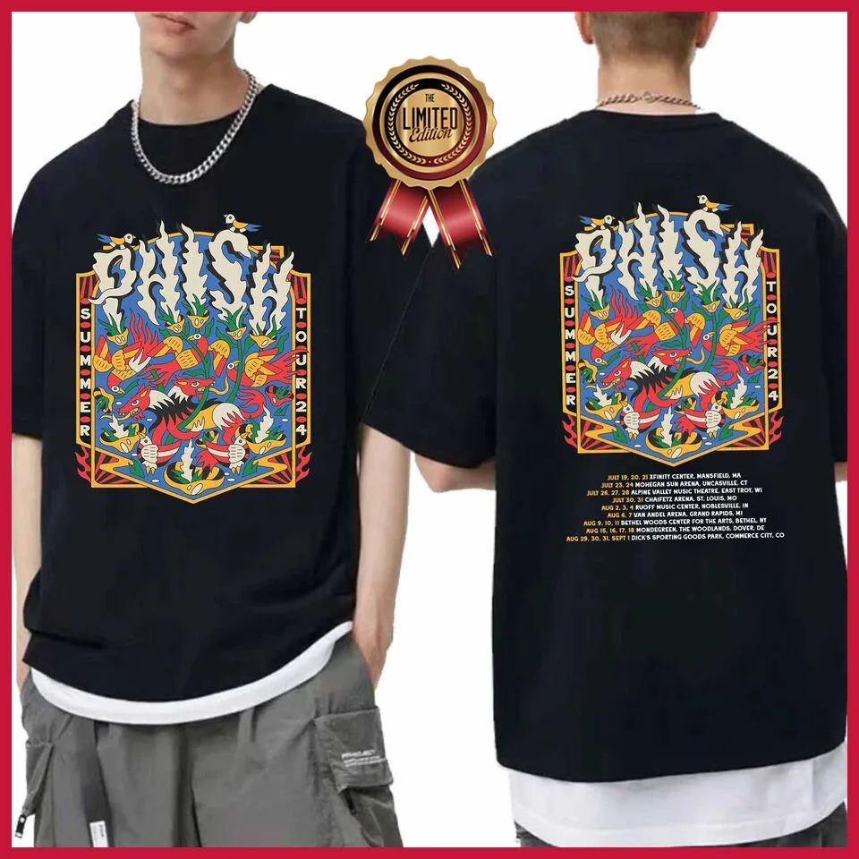 Phish Summer 2024 Tour Shirt, Phish 2024 Concert T-Shirt All Size S-5XL