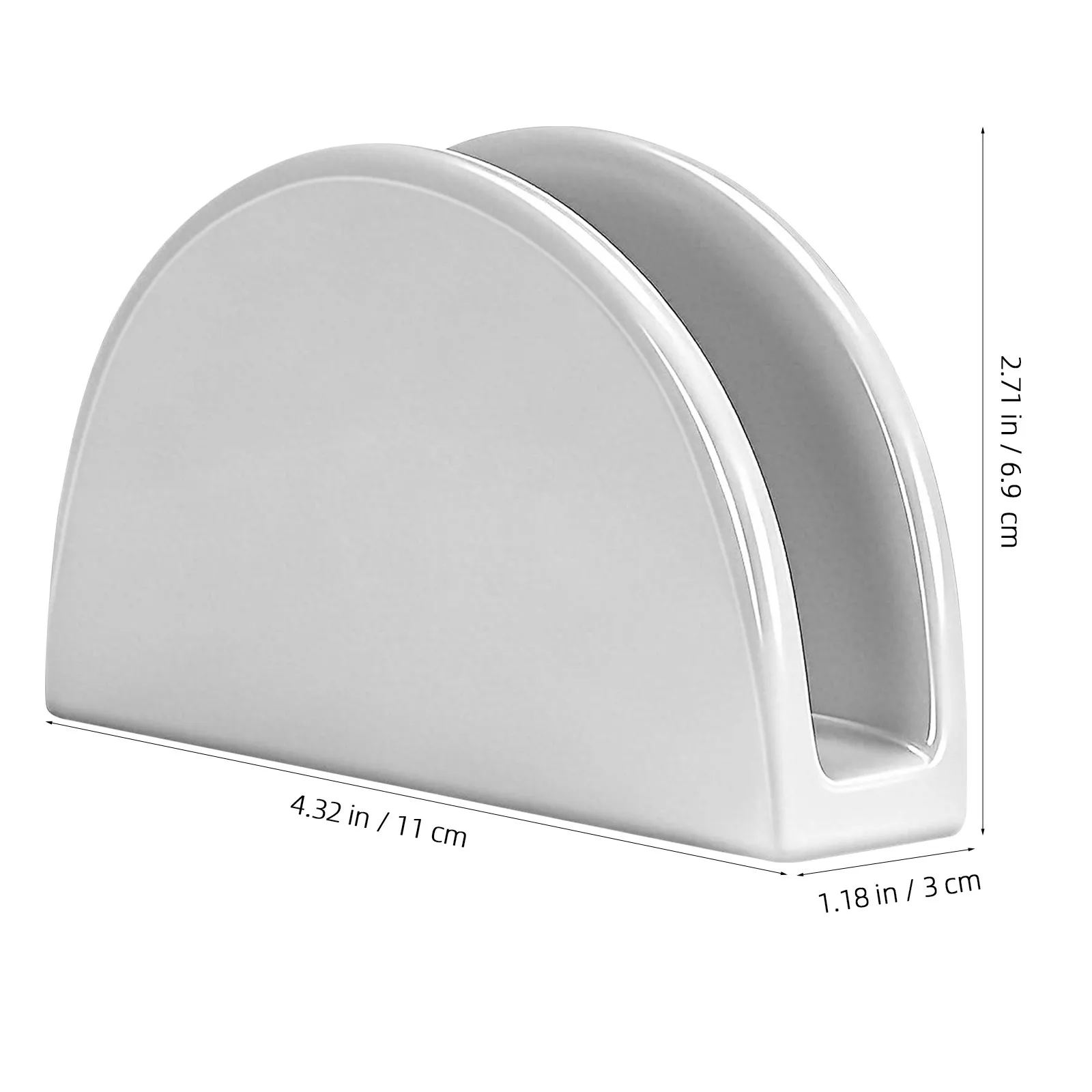 Ceramic Napkin Holder Chic Stylish Tissue Dispenser for Kitchen Restaurant Table Bathroom Paper Tray Decorative Stand view 2