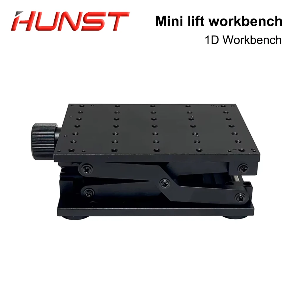 HUNST Black Lift 1D Workbench Flatbed Jack Scissor Rack Platform Woodworking Lab Tools