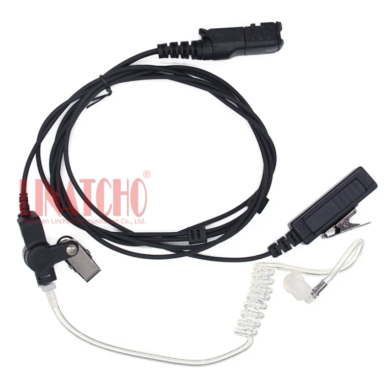 Walkie Talkie Two Way Radio XPR3300 XiR P6600 E8600 MTP3150 Long PTT MIC Air Tube Earphone