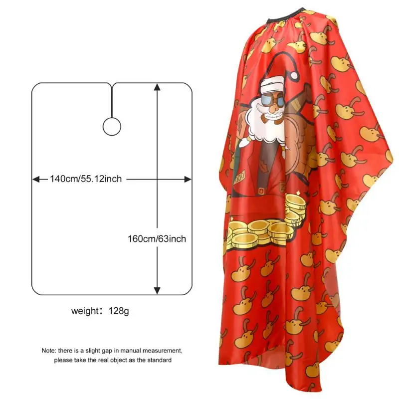 New Adjustable Haircut Cape Christmas Style As Shown Hairdressing Barber Cloth Gown Styling Tools