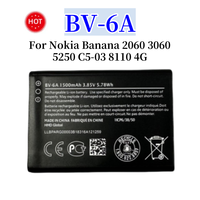 1500mAh BV 6A BV6A BV-6A Battery For Nokia Banana 2060 3060 5250 C5-03 8110 4G Batteries Batteria