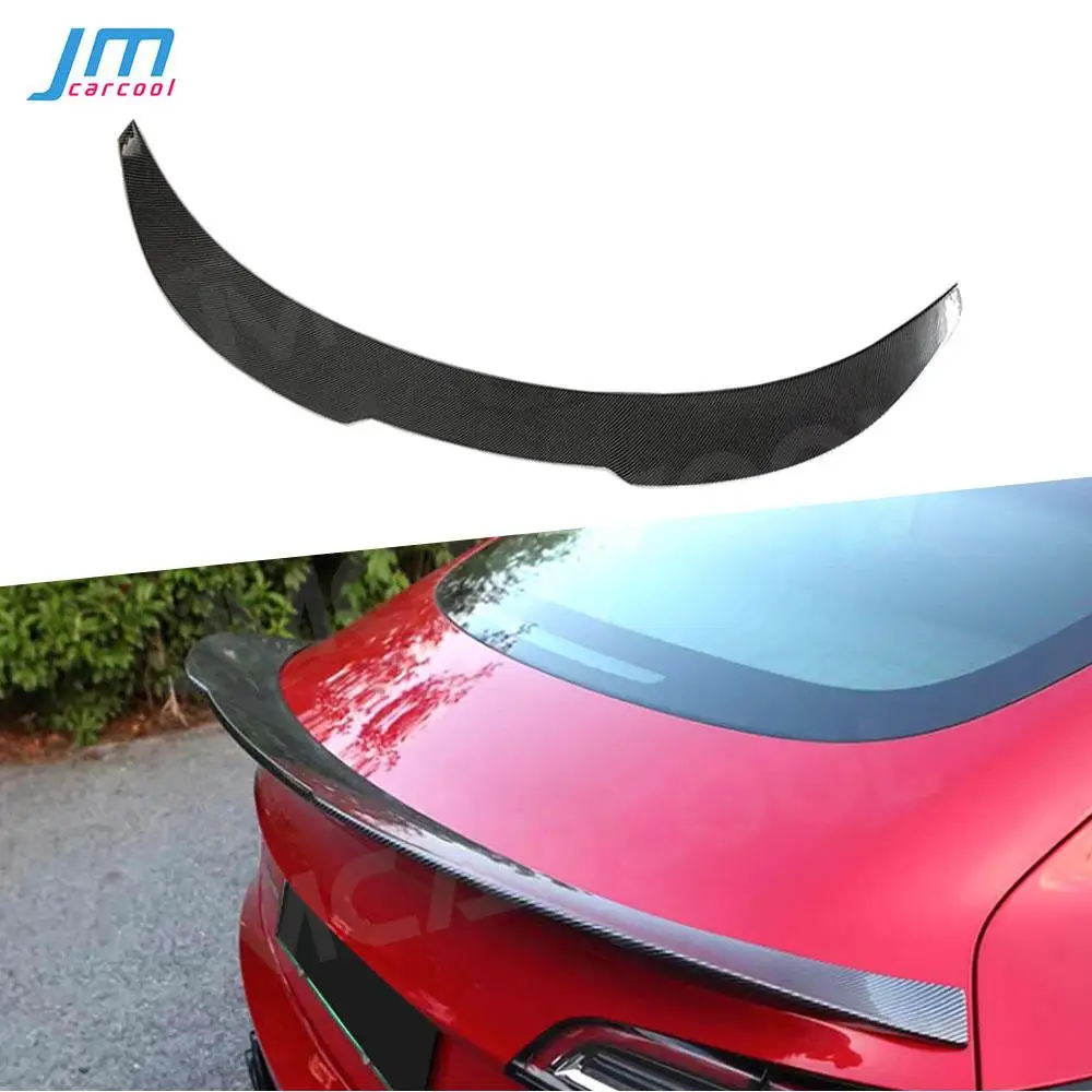 

ABS Gloss Black Rear Trunk Spoiler Duckbill Wing For Tesla Model 3 2017+ Car Exterior Tuning External Decoration Car Accessories